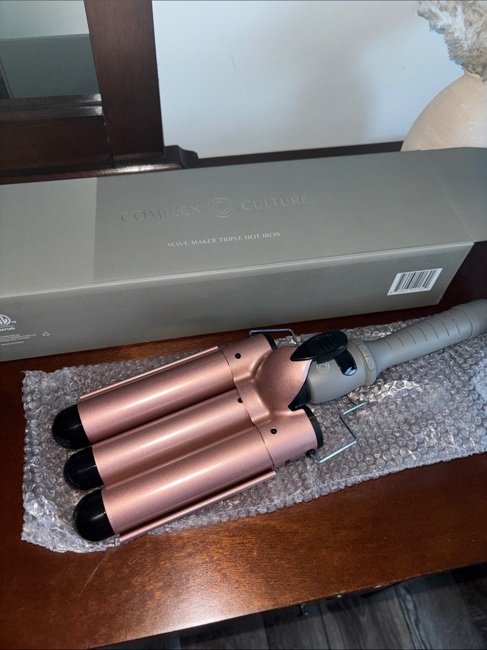 Complex Culture Rose Gold Triple Barrel Wave Iron - Salon-Quality Waves